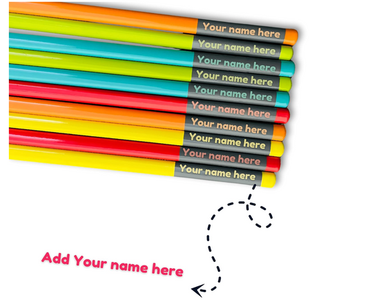 Personalized Name Pencils – Set of 10 | Premium graphite pencils with smooth writing with Free Eraser & Sharpener, Custom Name Engraved HB Pencils for School, Writing, Birthday Gifts & Return Gifts