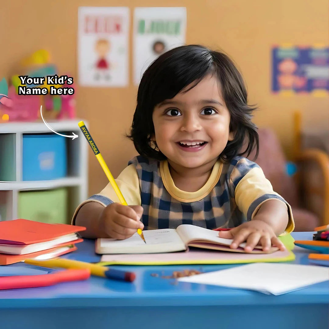 Eliza Creations Personalized Name Engraved Pencils – Pack of 10